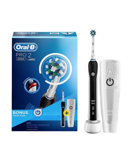 Pro 2 2000 Electric Toothbrush - Black with Travel Case