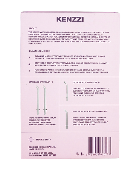 Portable Water Flosser - Blueberry