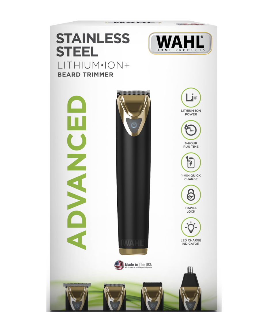 Wahl Advanced Stainless Steel Lithium-ion Grooming Kit Black