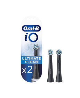 iO Ultimate Clean Replacement Brush Heads 2 Pack - Black