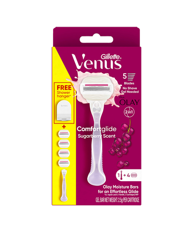 Comfortglide Sugarberry Razor with 4 Blades Refill