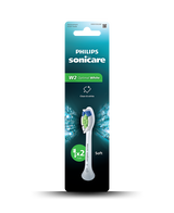 Sonicare W2 Optimal White Brush Head Refills 2 Pack - White