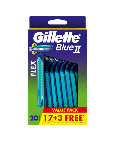 Blue II Razor 20 Pack