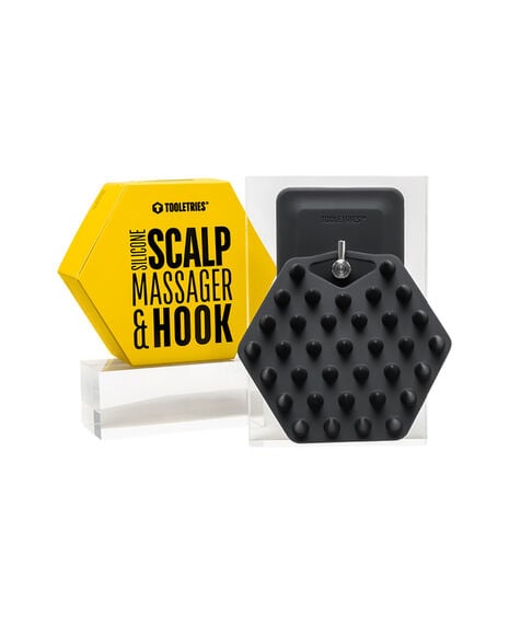 Scalp Massager & Hook - Charcoal