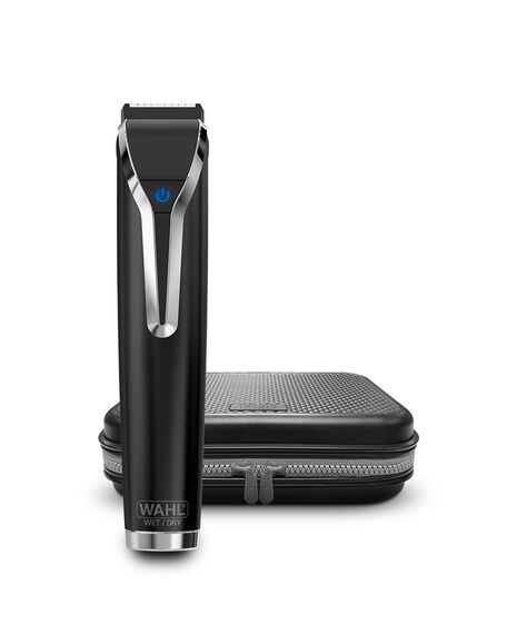 Waterproof Lithium-Ion Stainless Steel Grooming Kit - Black