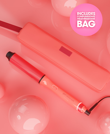 Chronos Curve Max Wand Hair Curler in Candy Coral - Limited Edition