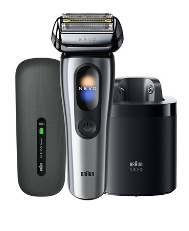 NEVO Wet & Dry Electric Shaver with 7-in-1 Care System & PowerCase