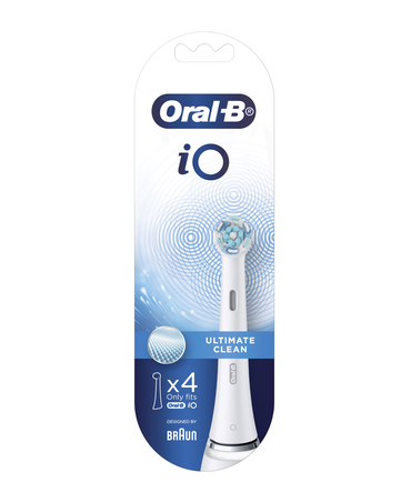 iO Ultimate Clean Replacement Brush Heads 4 Pack - White