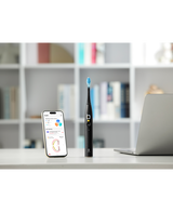 X Ultra S Smart Sonic Electric Toothbrush - Black with 3 Replacement Brush Head Refills