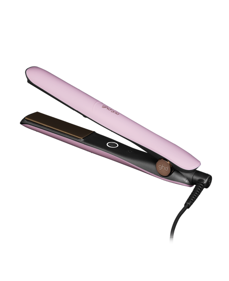 gold professional hair straightener in pink sorbet - limited edition