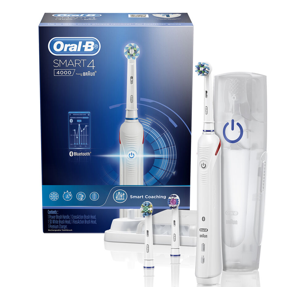 OralB Smart 4000 Electric Toothbrush with Travel Case Shaver Shop
