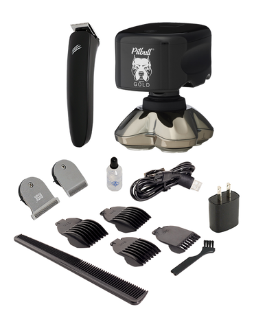 Pitbull Gold PRO Head Shaver & Baby Beast Trimmer 3SUM Combo