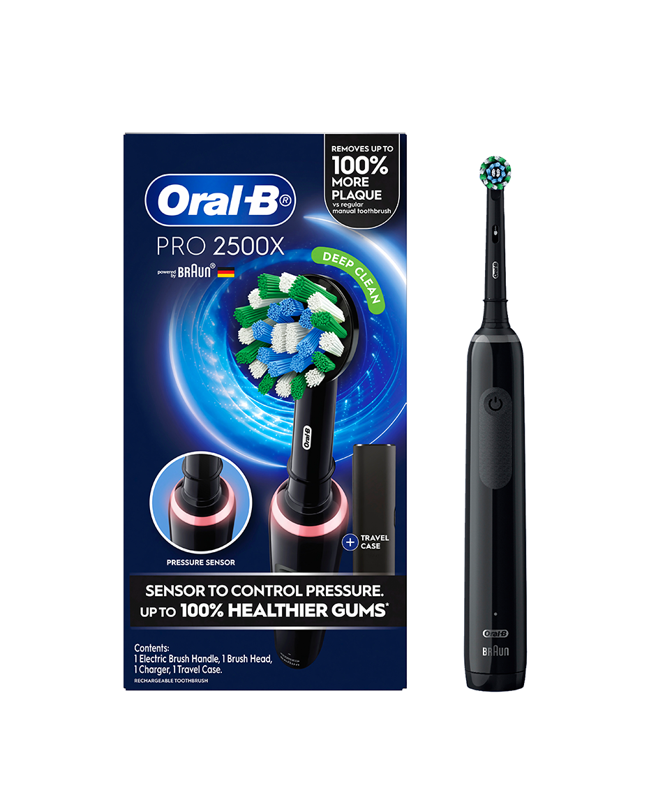Oral-B | Pro 2500X Electric Toothbrush with Travel Case - Black