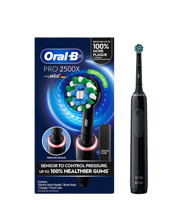 Pro 2500X Electric Toothbrush with Travel Case - Black