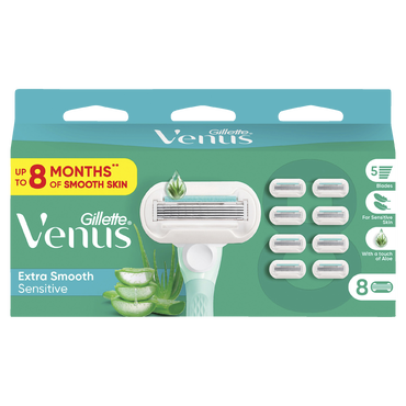 Extra Smooth Sensitive Razor Blades Refill 8 Pack