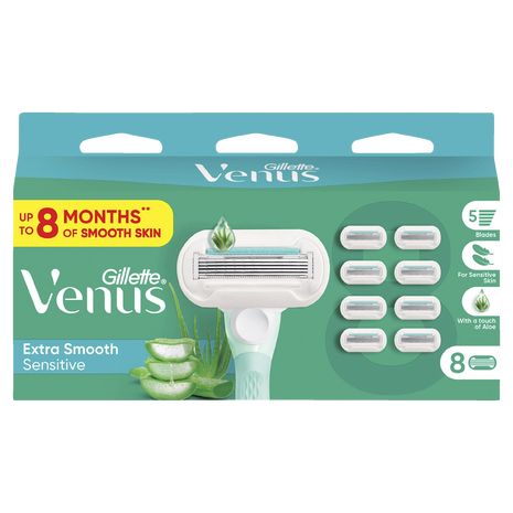 Extra Smooth Sensitive Razor Blades Refill 8 Pack