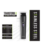 Stainless Steel sUper-close+ Trimmer - Black