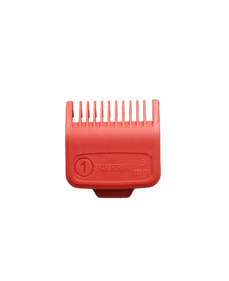 Magnetic Hair Clipper Guide Comb #1 - 3MM - Red