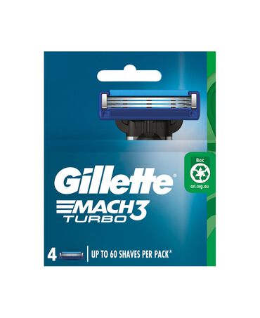 Mach3 Turbo Blades Refill 4 Pack