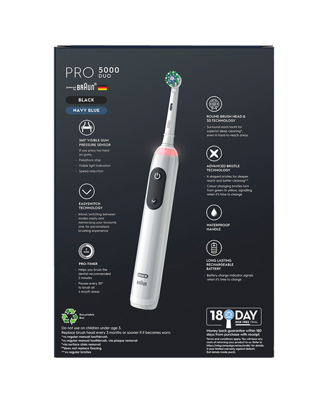 Pro 5000 Electric Toothbrush Dual Handle Pack