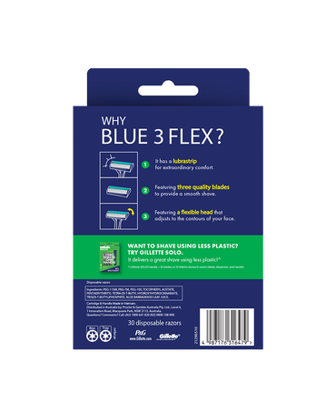 Blue 3 Razor 30 Pack