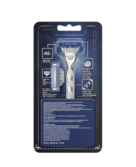 Mach3 Turbo Razor with Blades Refill 2 Pack