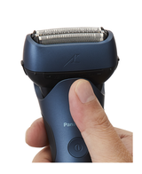 3-Blade Wet & Dry Electric Shaver with 8D Flex Head - Blue