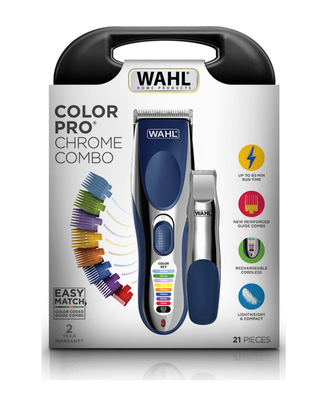 Color Pro Chrome Hair Clipper Combo