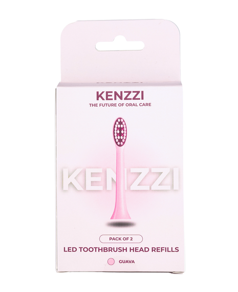 LED Whitening Replacement Brush Head Refills 2 Pack - Guava