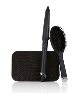 creative curl wand gift set with oval dressing brush & bag