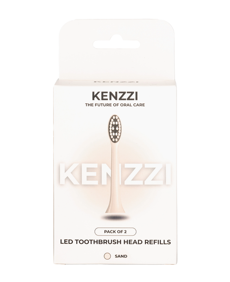 LED Whitening Replacement Brush Head Refills 2 Pack - Sand