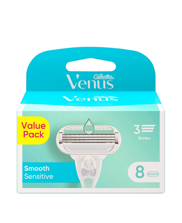 Smooth Sensitive Razor Blades Refill 8 Pack