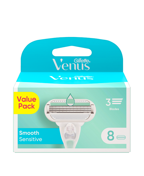 Smooth Sensitive Razor Blades Refill 8 Pack