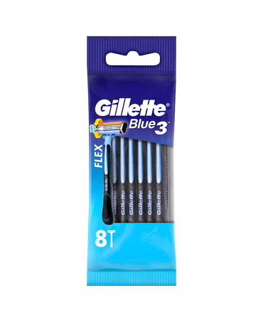 Blue 3 Razor 8 Pack