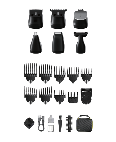 Stainless Steel sUper-close+ Trimmer - Black