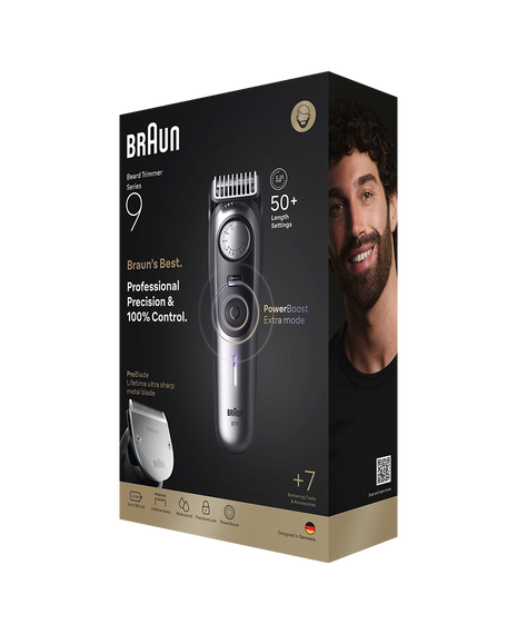 Series 9 Waterproof Beard Trimmer with 7 Barbering Tools & Accessories