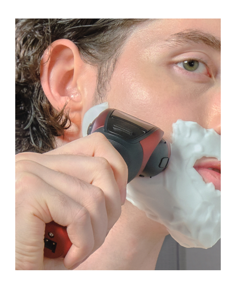 3-Blade Wet & Dry Electric Shaver with 8D Flex Head - Red