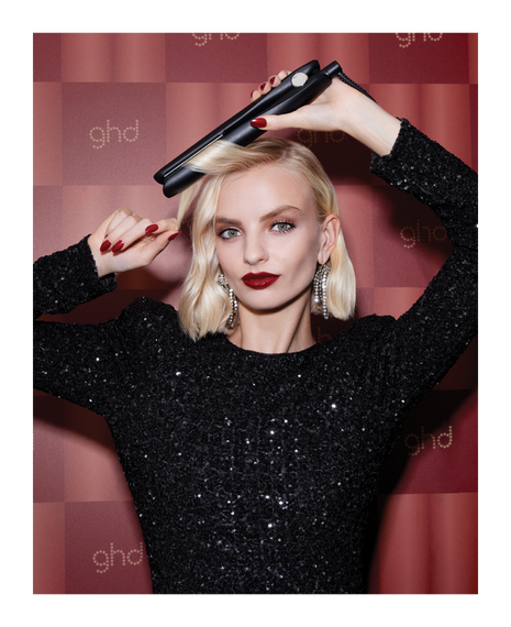 gold professional hair straightener gift set - limited edition