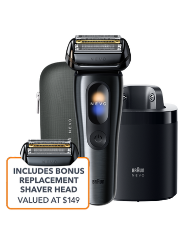 NEVO Wet & Dry Electric Shaver with 7-in-1 Care System & Extra Shaver Head