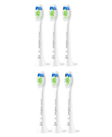 Sonicare W2 Optimal White Brush Head Refills 6 Pack - White