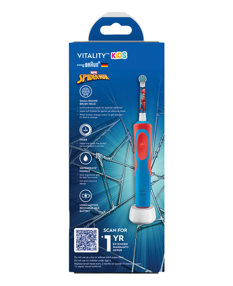 Kids Vitality Marvel Spider-Man Electric Toothbrush