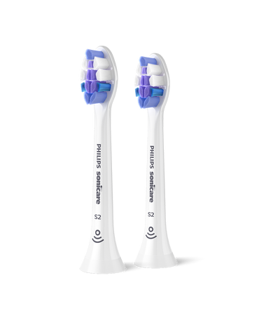 Sonicare S2 Sensitive Brush Head Refills 2 Pack - White