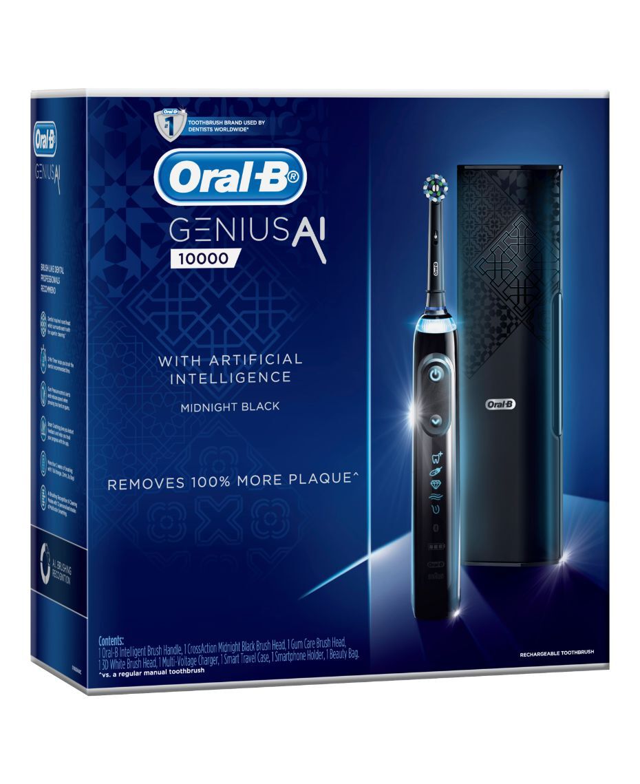 Oral-B | Genius AI Electric Toothbrush with 3 Replacement ...