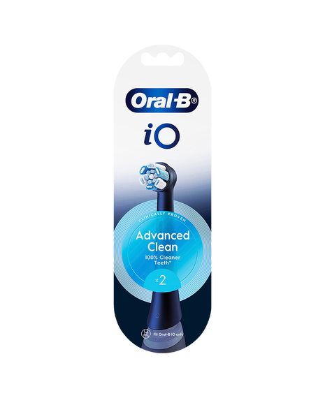 iO Advanced Clean Brush Head Refills 2 Pack - Black