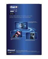Genius 9000 Electric Toothbrush with 3 Replacement Heads & Smart Travel Case, Black