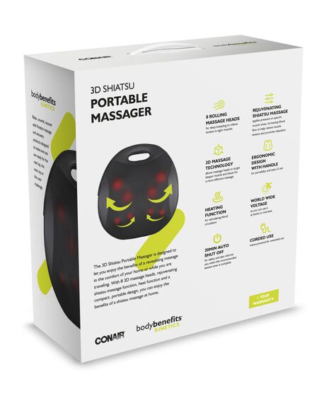 Body Benefits Kinetics 3D Shiatsu Portable Massager