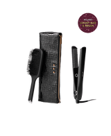 gold professional hair straightener gift set - limited edition