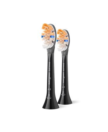 Sonicare A3 Premium All-in-One Brush Head Refills 2 Pack - Black