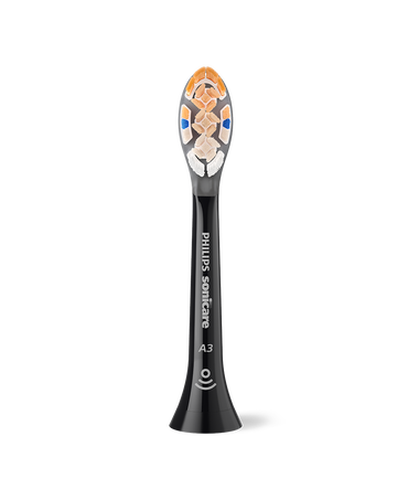 Sonicare A3 Premium All-in-One Brush Head Refills 2 Pack - Black