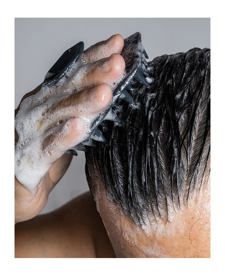 Scalp Massager & Hook - Charcoal